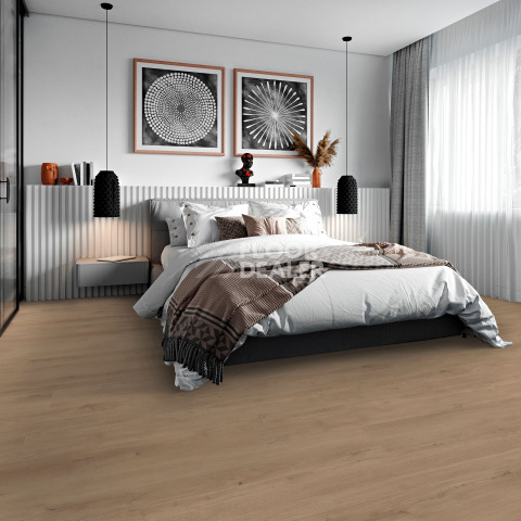 Kronotex Exquisit 8мм d89682 Дуб Мистраль бежевый фото 3 | FLOORDEALER